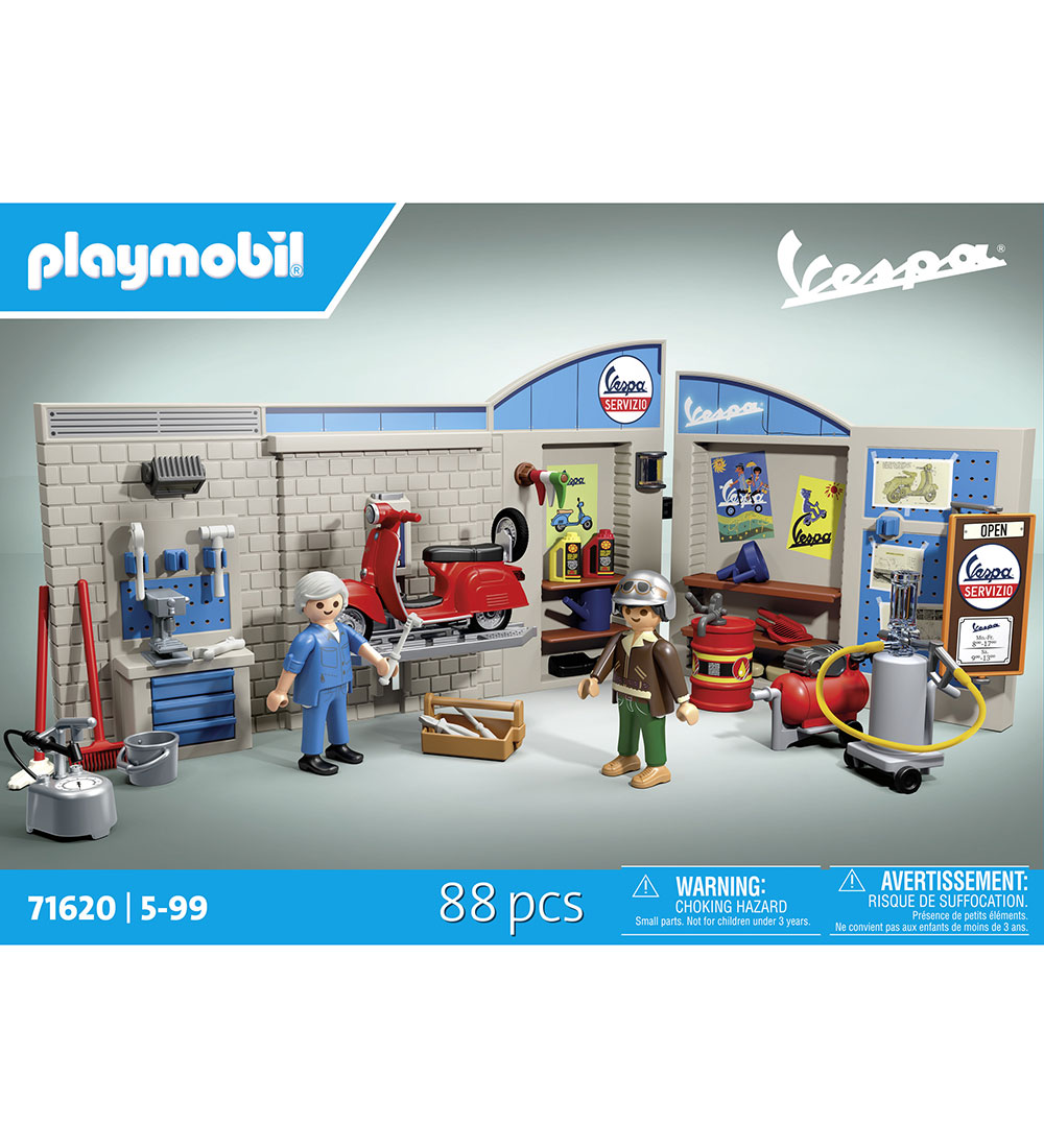 Playmobil Vespa - 60'er Vespa Garage - 71620 - 88 Dele