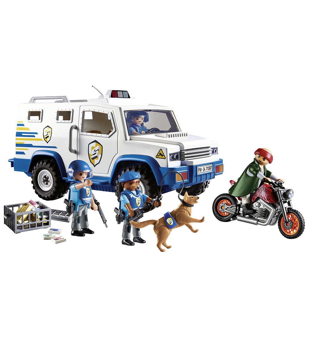Playmobil Action Heroes - Politi-pengetransporter - 71597 - 66 D