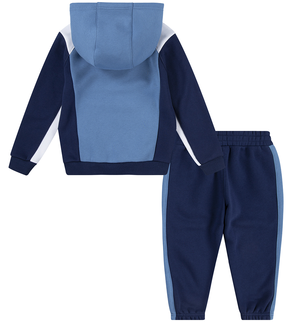 Nike Sweatsæt - Hættetrøje/Sweatpants - Air - Midnight Navy