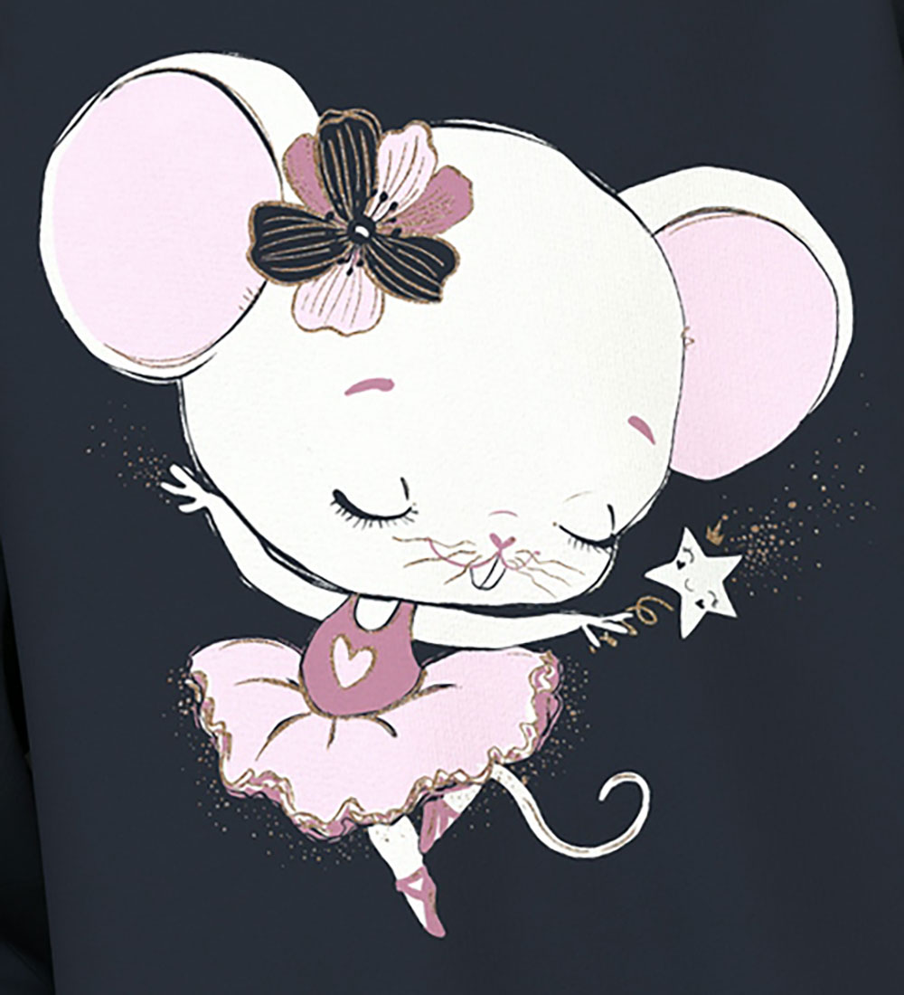 Name It Sweatshirt - NmfVenus - Dark Sapphire/Mouse