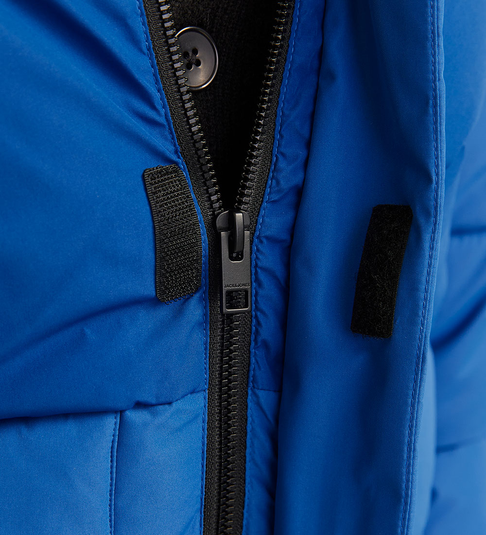 Jack & Jones Dynejakke - JCOSpeed - Nautical Blue/TONAL BLOCKING