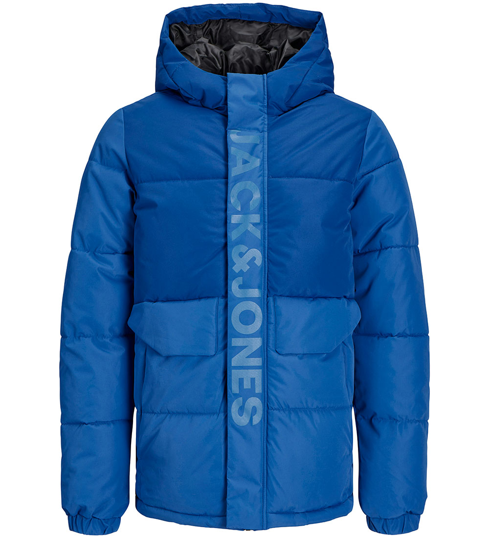 Jack & Jones Dynejakke - JCOSpeed - Nautical Blue/TONAL BLOCKING