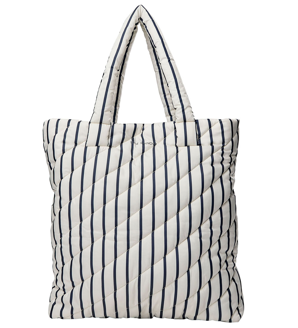 Sofie Schnoor Shopper - Off White/Navy Striped