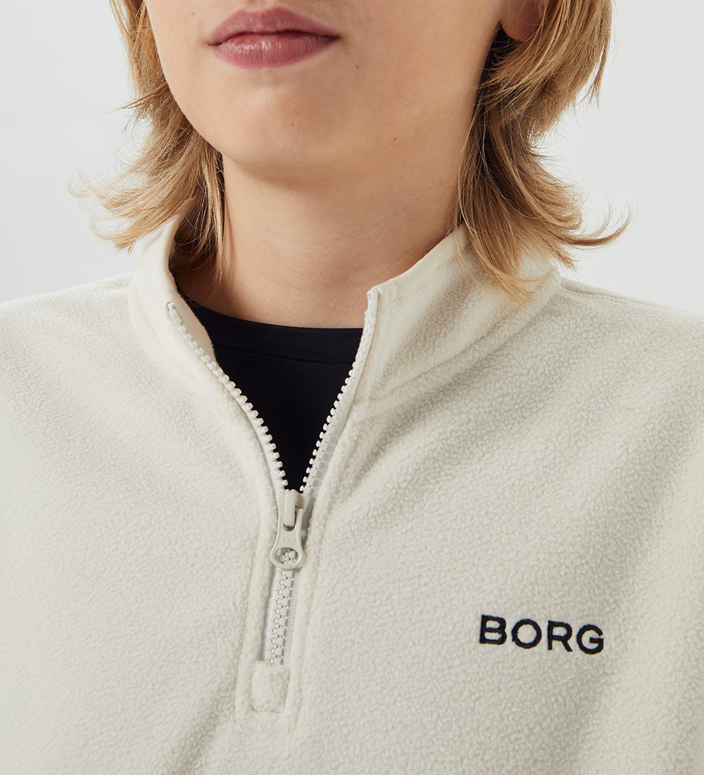 Björn Borg Fleecetrøje - Borg - Silver Birch