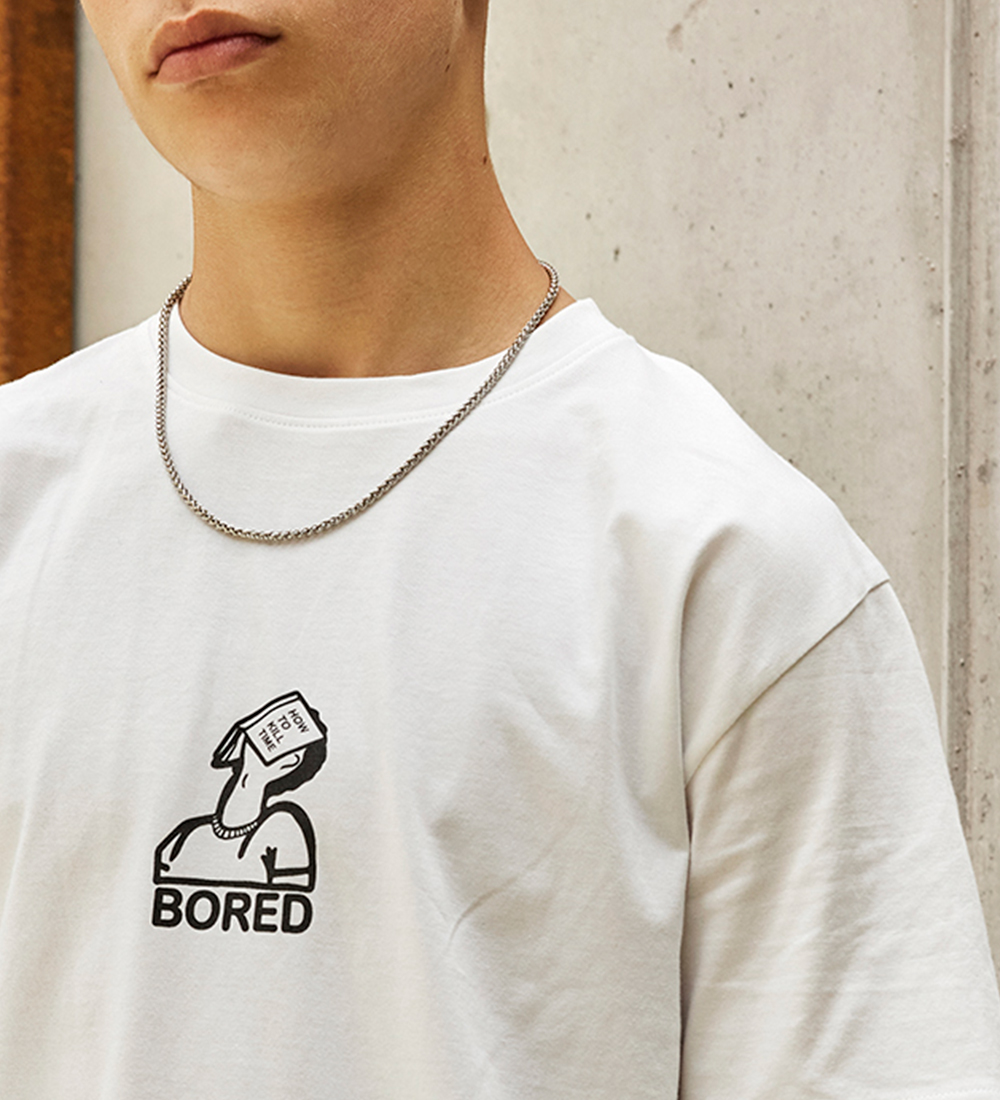 Hound T-shirt - White m. Print