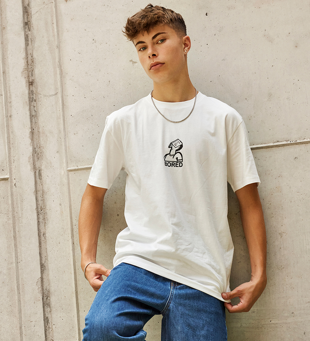 Hound T-shirt - White m. Print