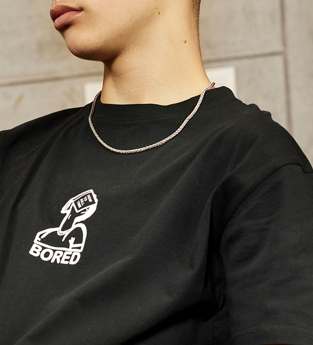 Hound T-shirt - Black m. Print