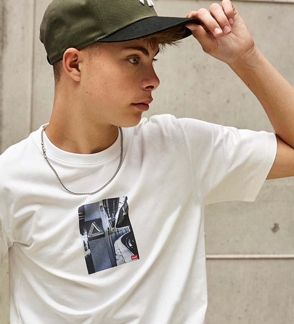 Hound T-shirt - White m. Print