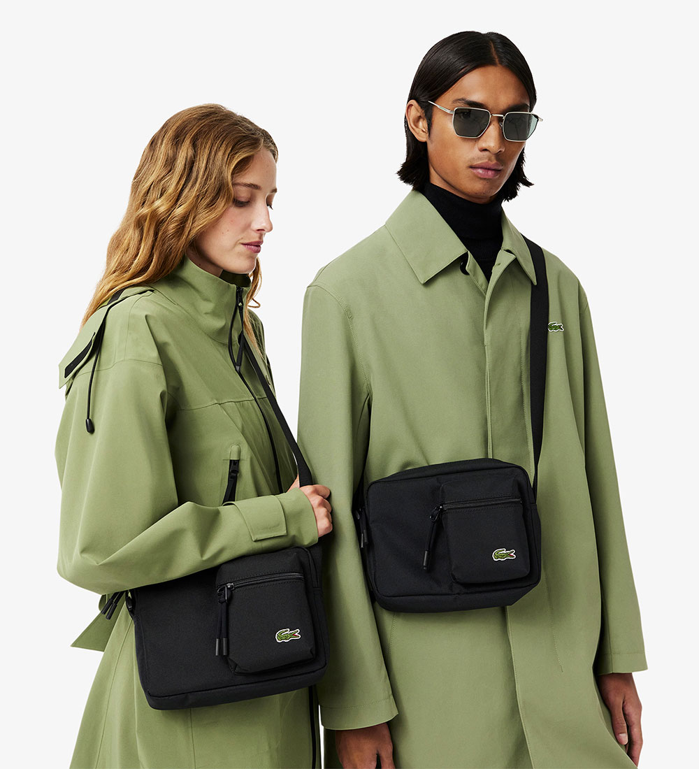 Lacoste Skuldertaske - Reporter - Sort