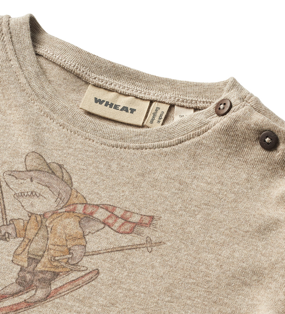 Wheat Bluse - Sebastian - Gravel Melange
