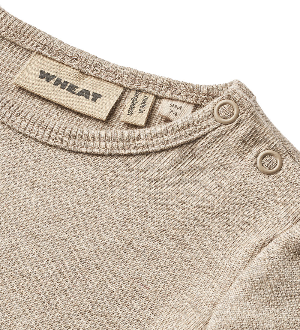 Wheat Body l/æ - Rib - Spencer - Gravel Melange