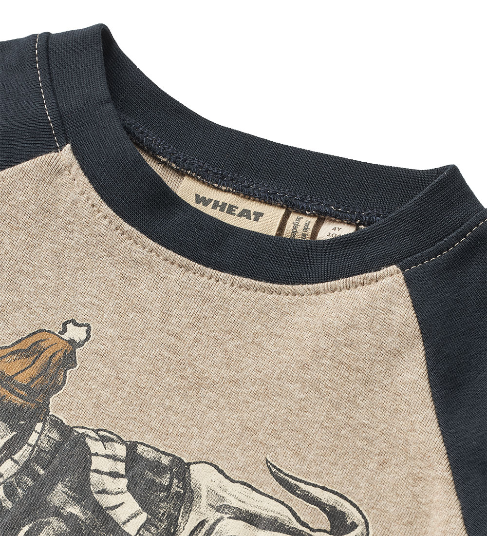 Wheat Bluse - Rolf - Gravel Melange