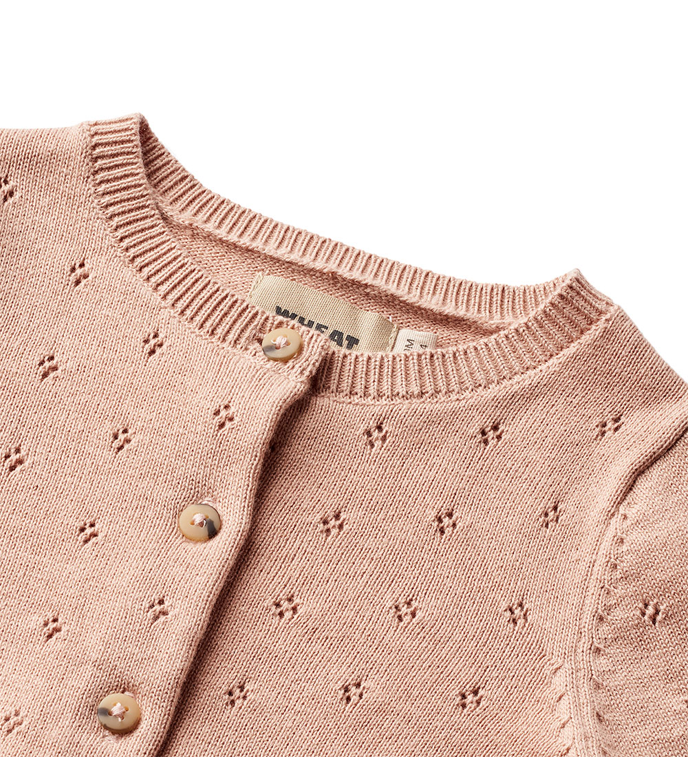 Wheat Cardigan - Strik - Maia - Moonlight Rose m. Hulmønster