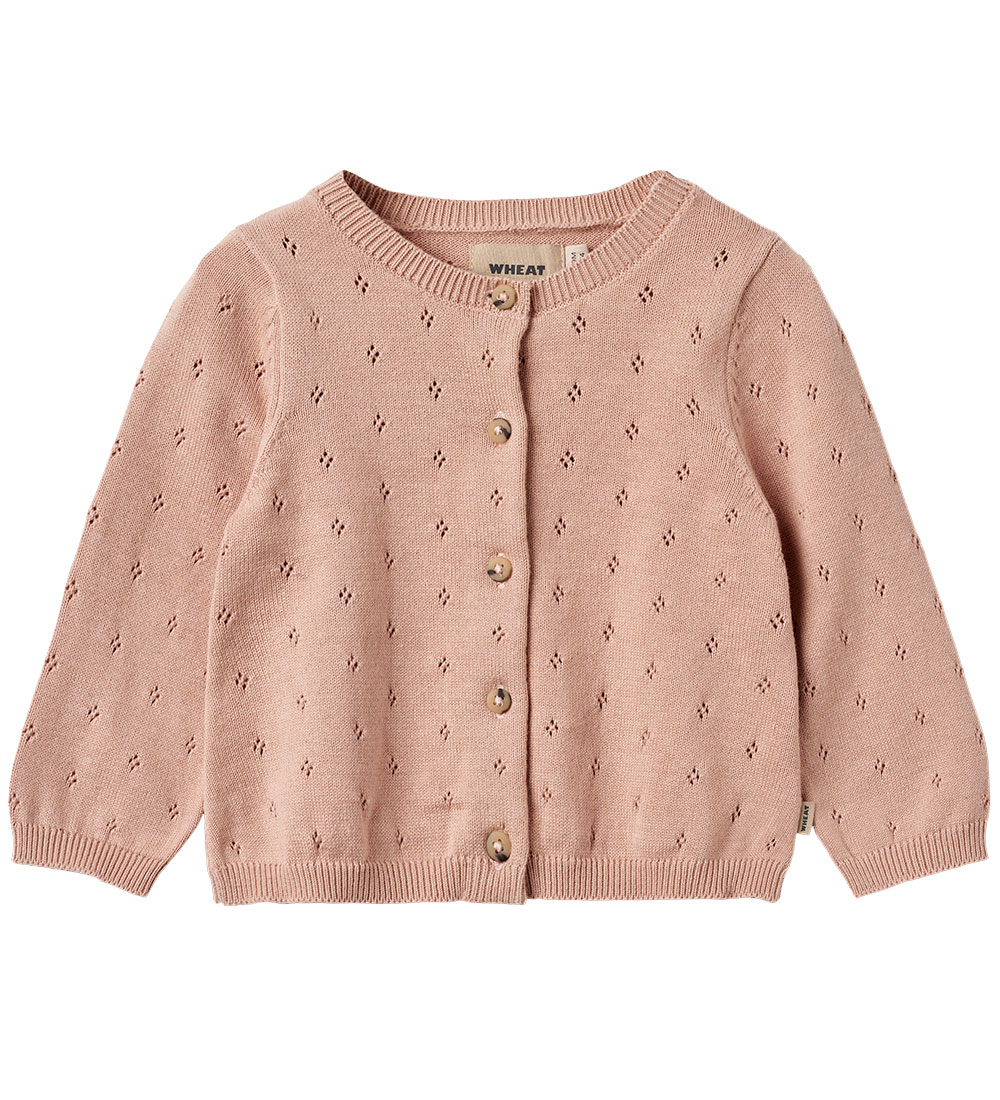 Wheat Cardigan - Strik - Maia - Moonlight Rose m. Hulmønster
