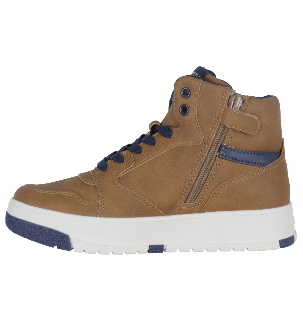 Tommy Hilfiger Støvler - Mid Cutlace-Up - Tobacco