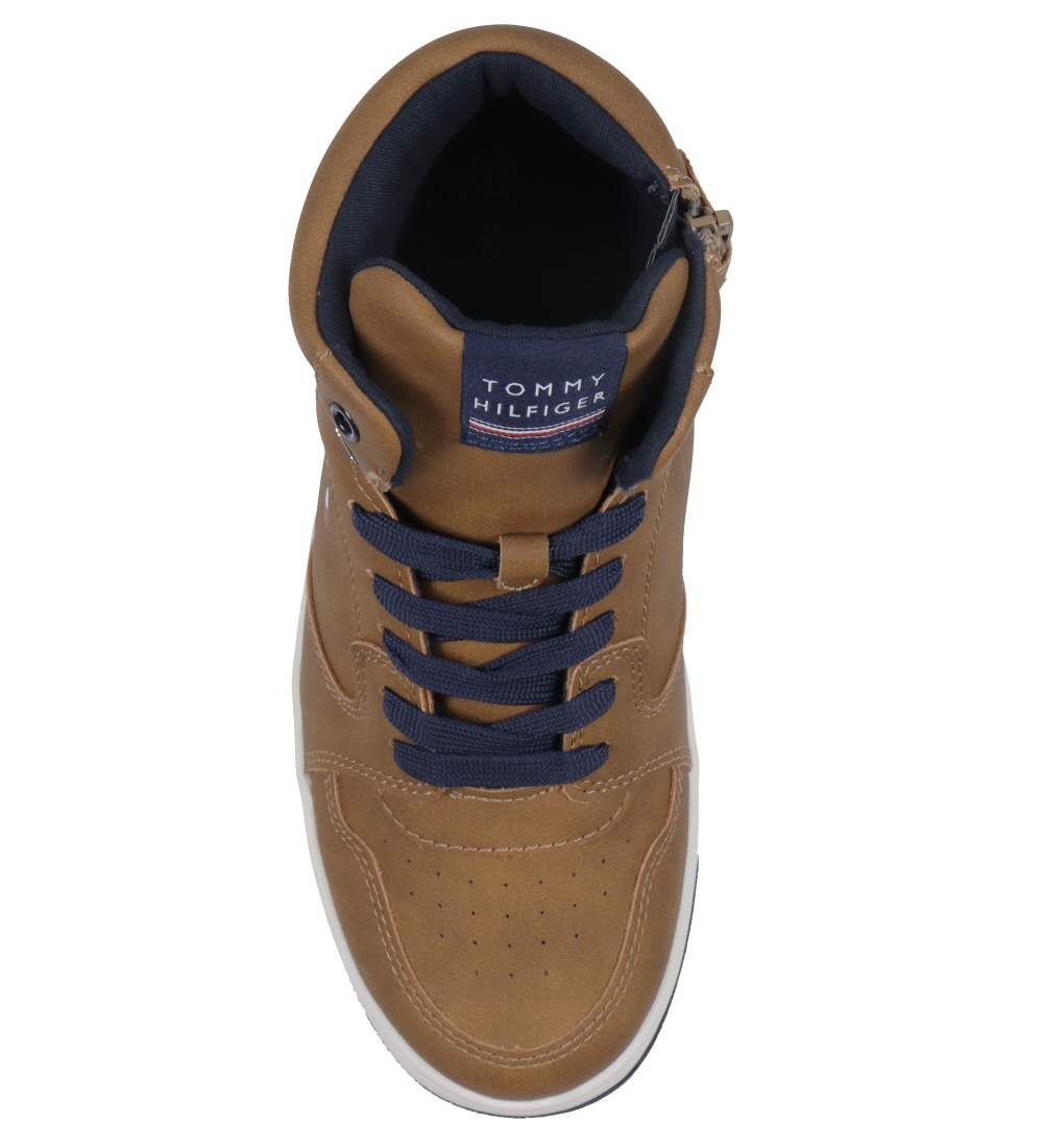 Tommy Hilfiger Støvler - Mid Cutlace-Up - Tobacco