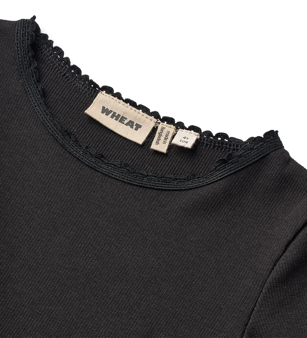 Wheat Bluse - Rib - Reese - Sort