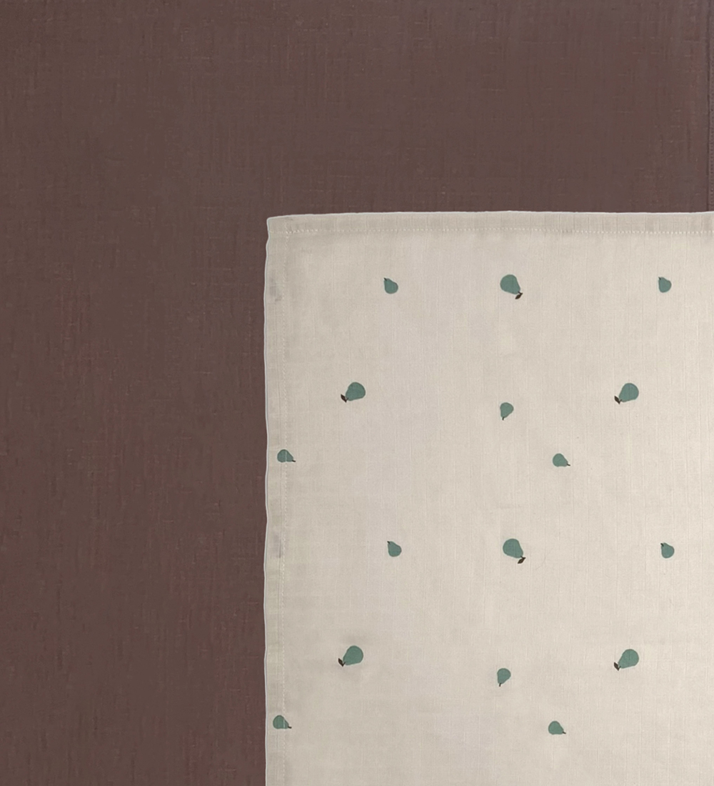 OYOY Stofbleer - 70x70cm - Muslin- 2-pak - Clay/Brown