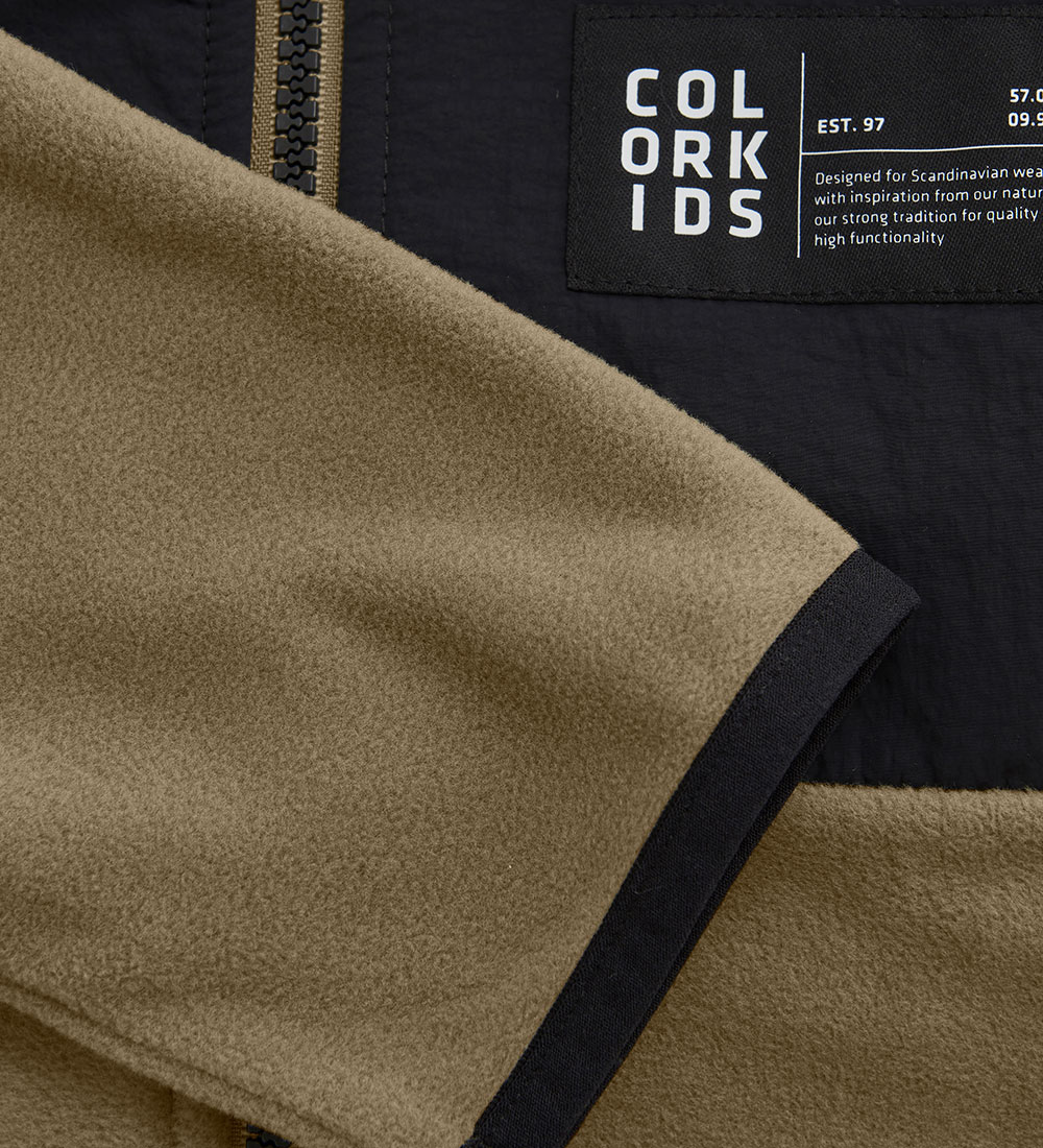 Color Kids Fleecejakke - Lead Grey