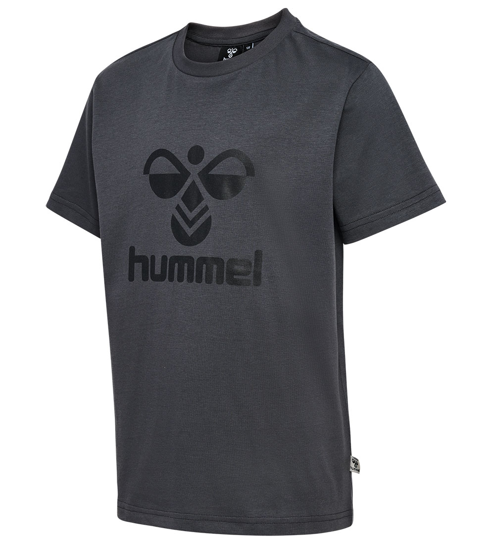 Hummel T-shirt - HmlTres - Asphalt/Black