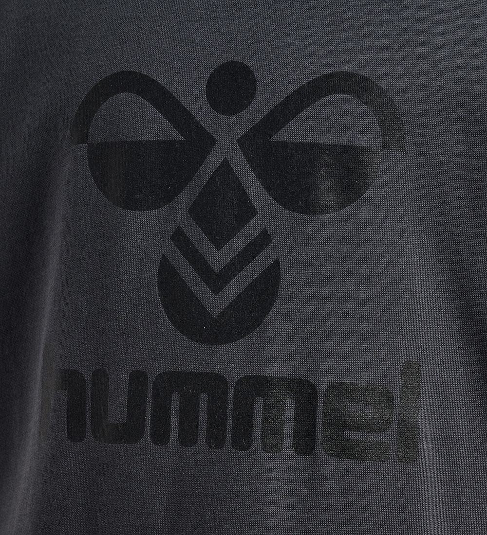 Hummel T-shirt - HmlTres - Asphalt/Black