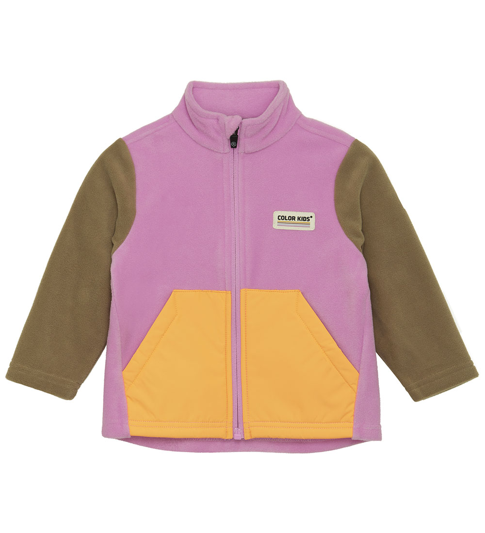 Color Kids Fleecejakke - Lilac Chiffon/Orange