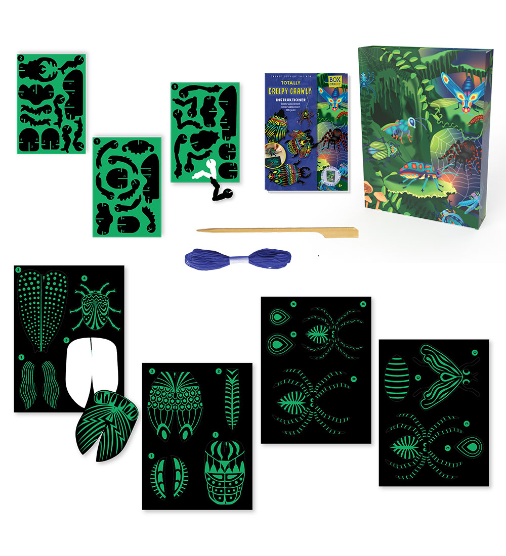 BOX CANDIY Kreasæt - Skrabekort 3D - Totally Creepy Crawly