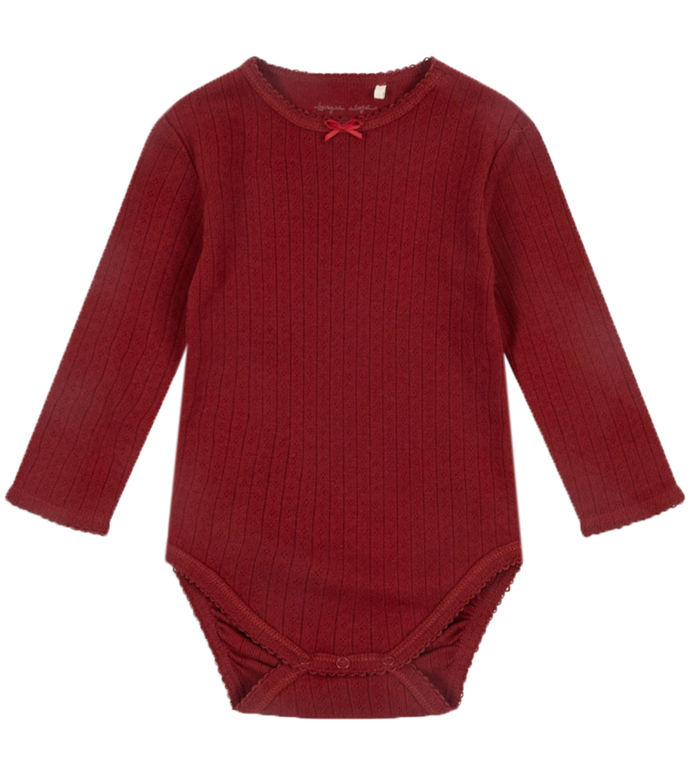 Konges Sløjd Body l/æ - Minnie - Red Dahlia