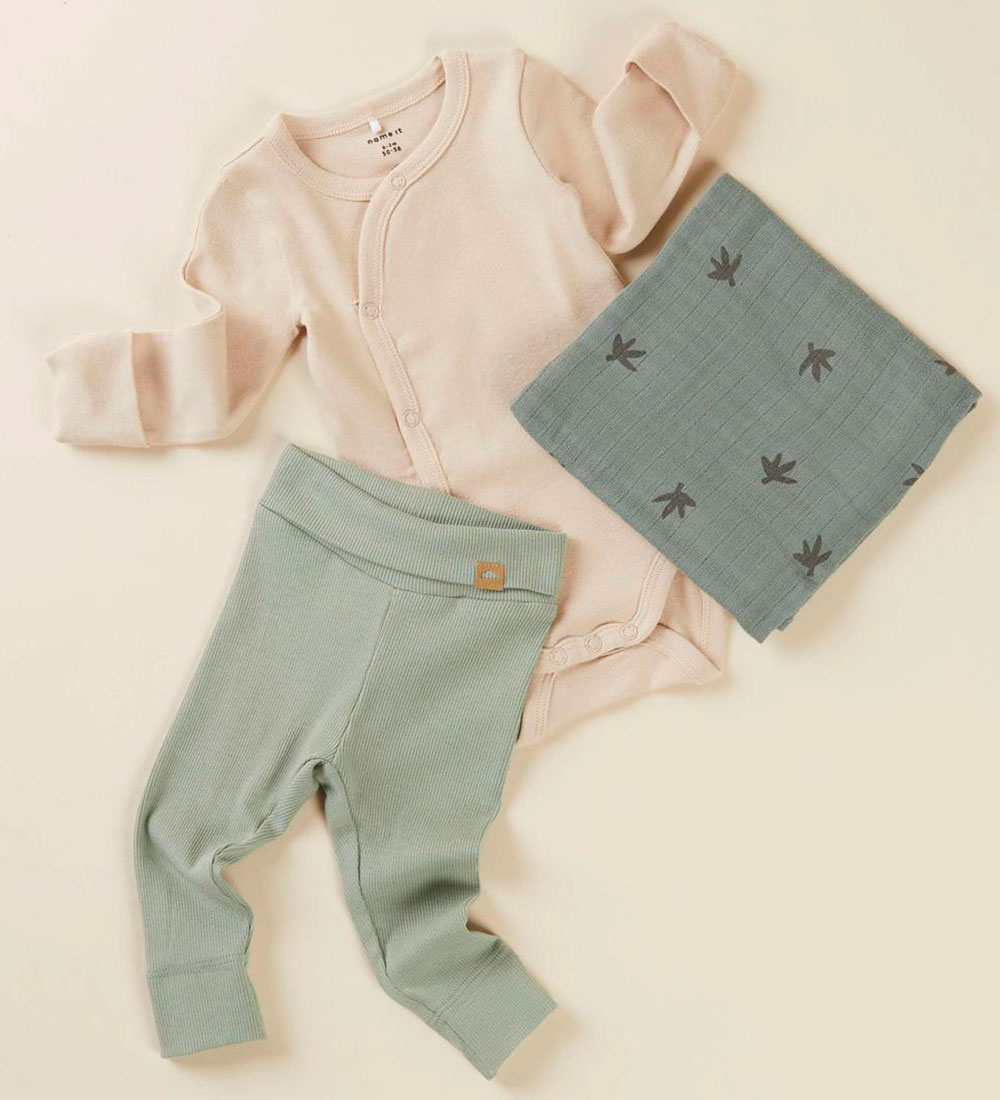 Name It Leggings - NbnOrro - Lily Pad
