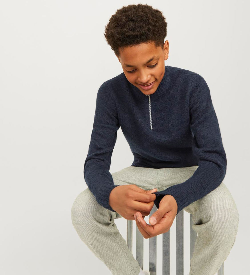 Jack & Jones Sweatshirt - Strik - JorOllie - Sky Captain