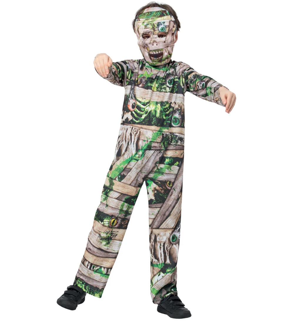 Smiffys Udklædning - Zombie Mummy - Beige/Grøn