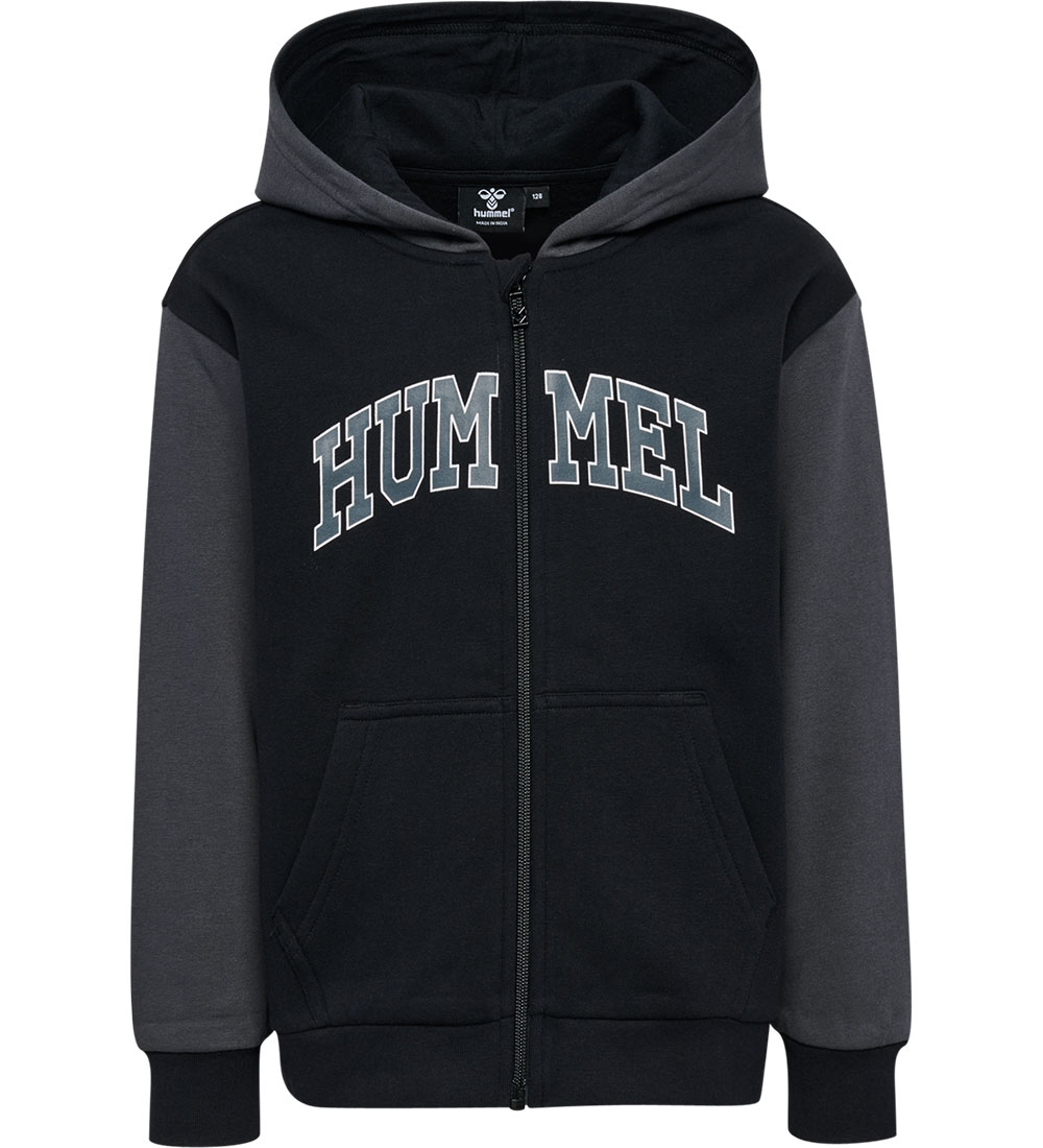 Hummel Cardigan m. Hætte - hmlAlvin - Asphalt