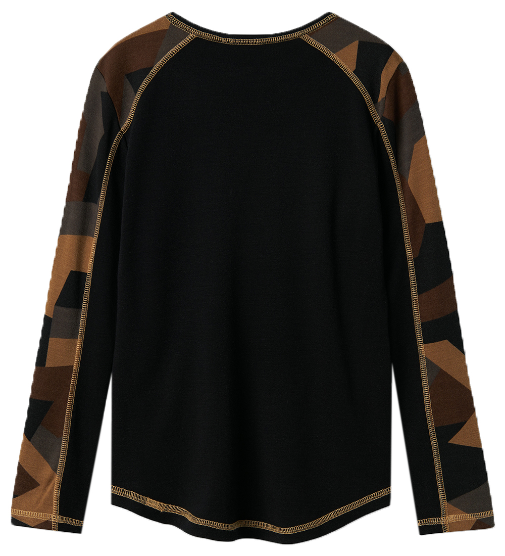 Name It Bluse - Uld - Sort/Aop