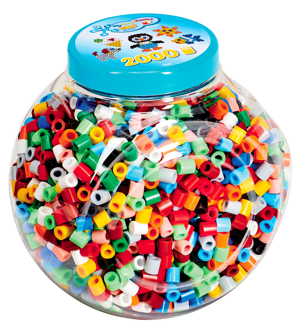 Hama Maxi Perler - 2000 stk - I Stabelbar Bøtte