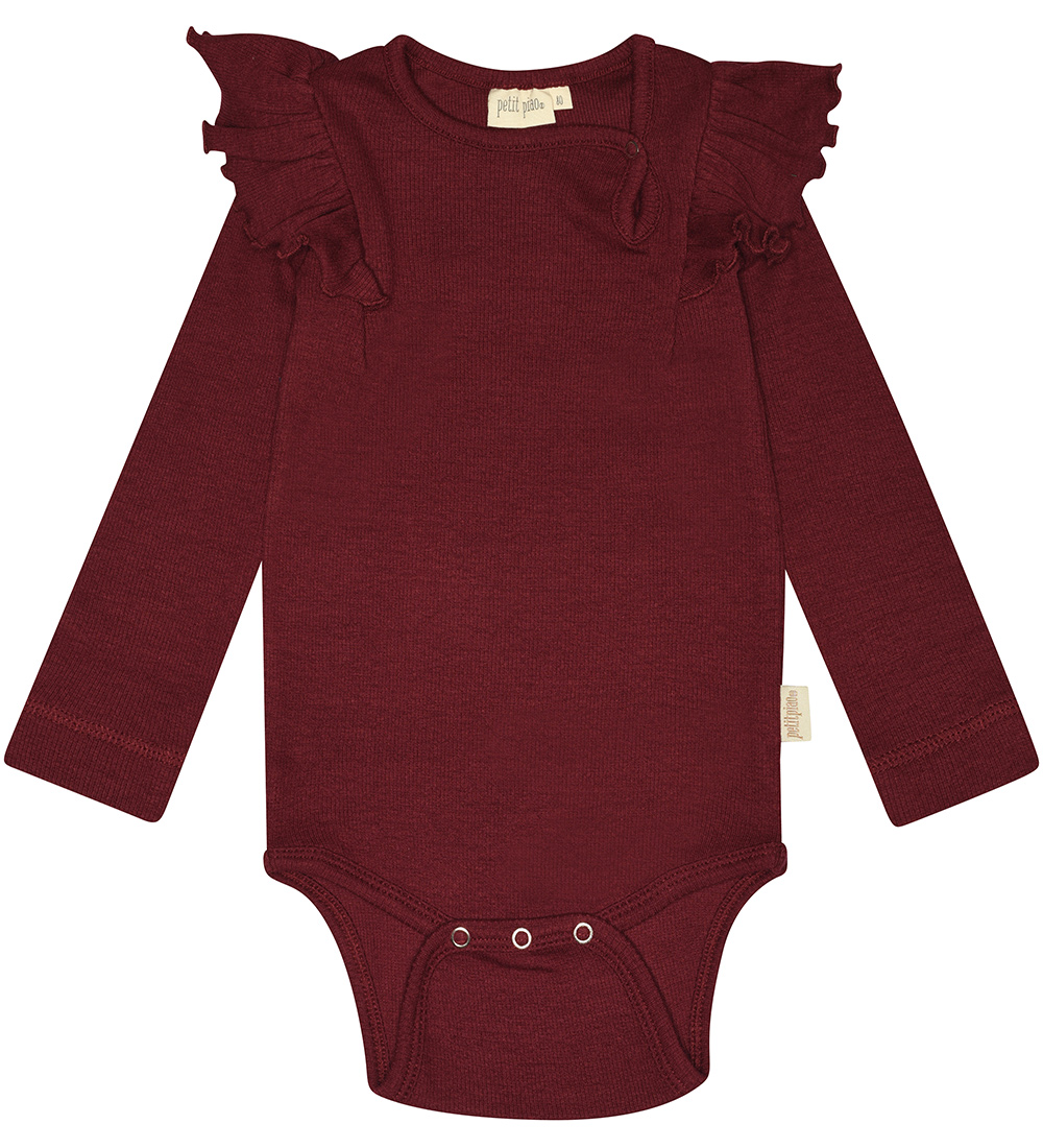 Petit Piao Body l/æ - Rib - Modal - Dark Cherry