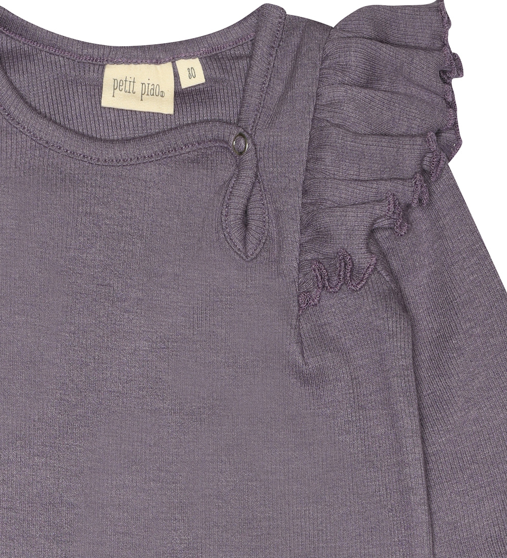 Petit Piao Body l/æ - Rib - Modal - Dusty Violet