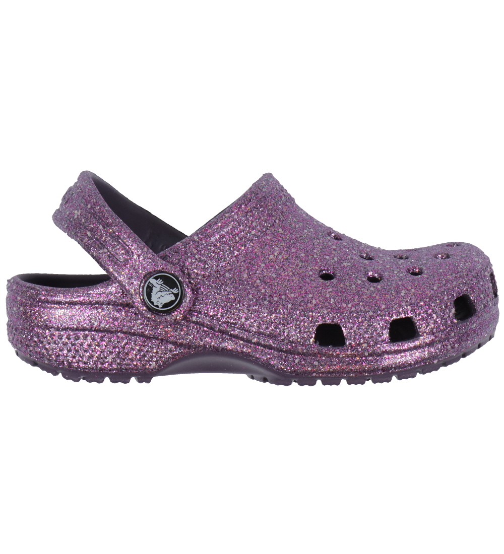 Crocs Sandaler - Classic Space Glitter Clog K - Dark Iris