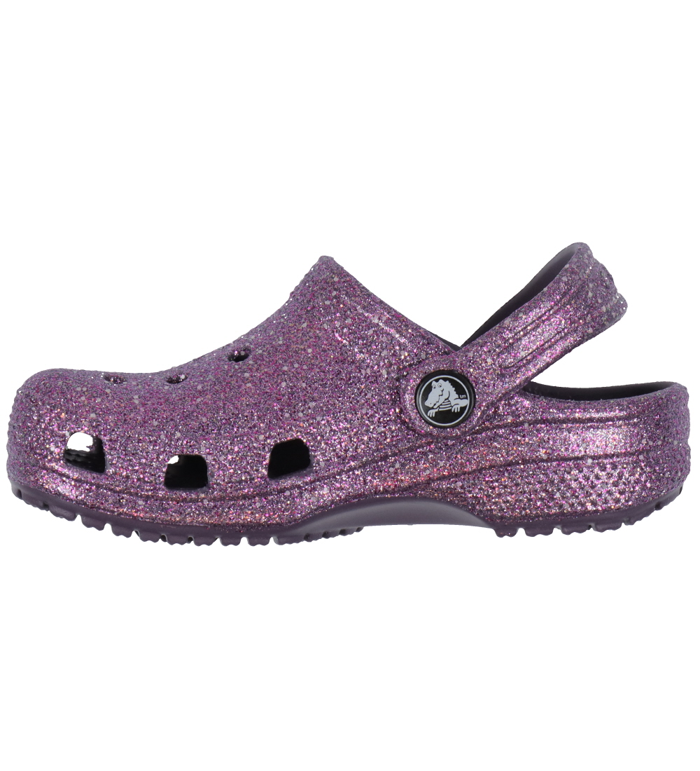 Crocs Sandaler - Classic Space Glitter Clog K - Dark Iris