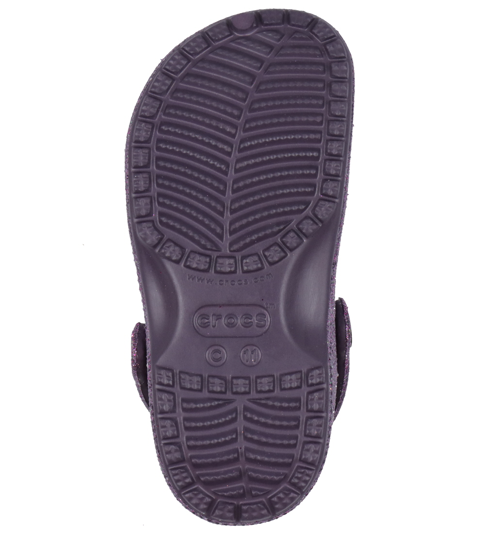 Crocs Sandaler - Classic Space Glitter Clog K - Dark Iris