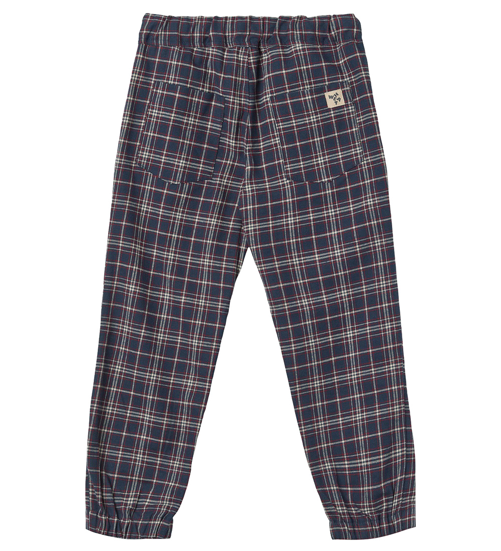 Wheat Bukser - Rufus - Navy Check