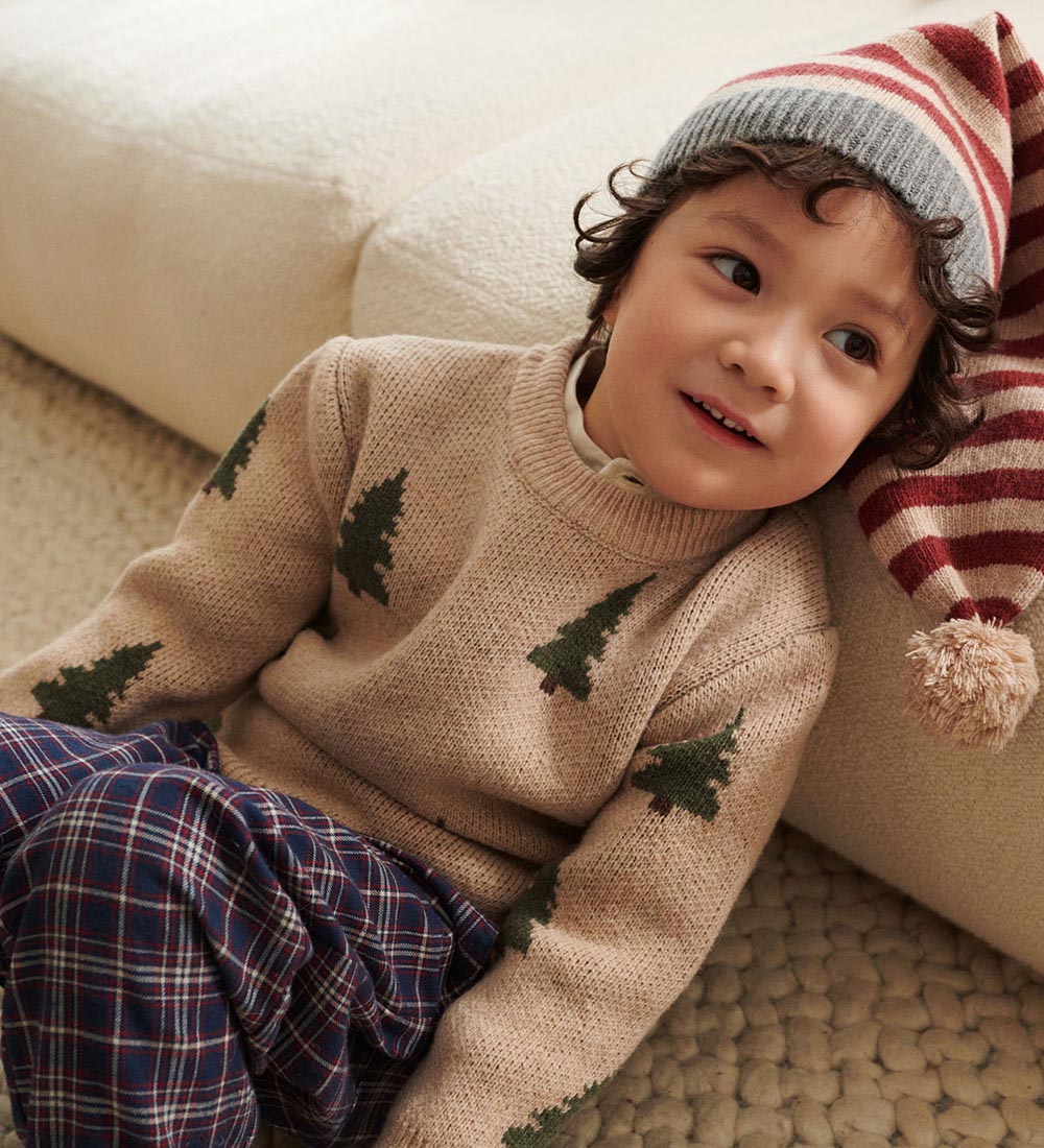 Wheat Bukser - Rufus - Navy Check