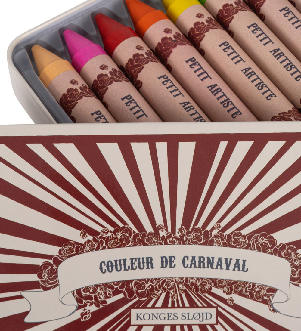 Konges Sløjd Farvekridt - 10 stk. - Couleur De Carnaval