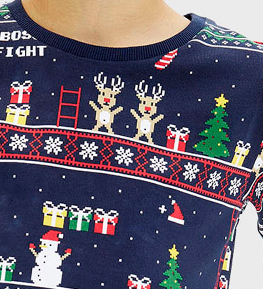 Jule-Sweaters Nattøj - Vintage Gaming - Navy
