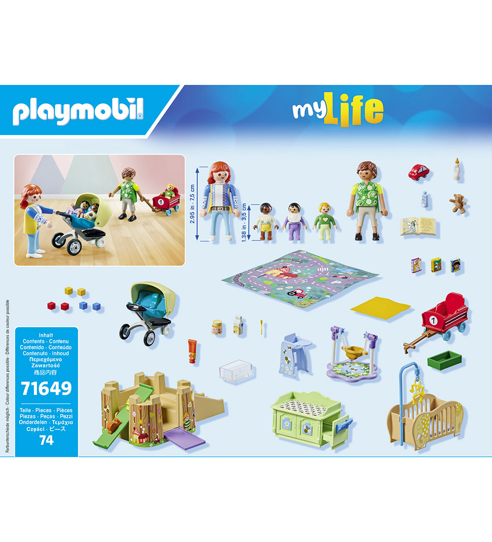 Playmobil My Life - Småbørnsgruppen - 71649 - 74 Dele
