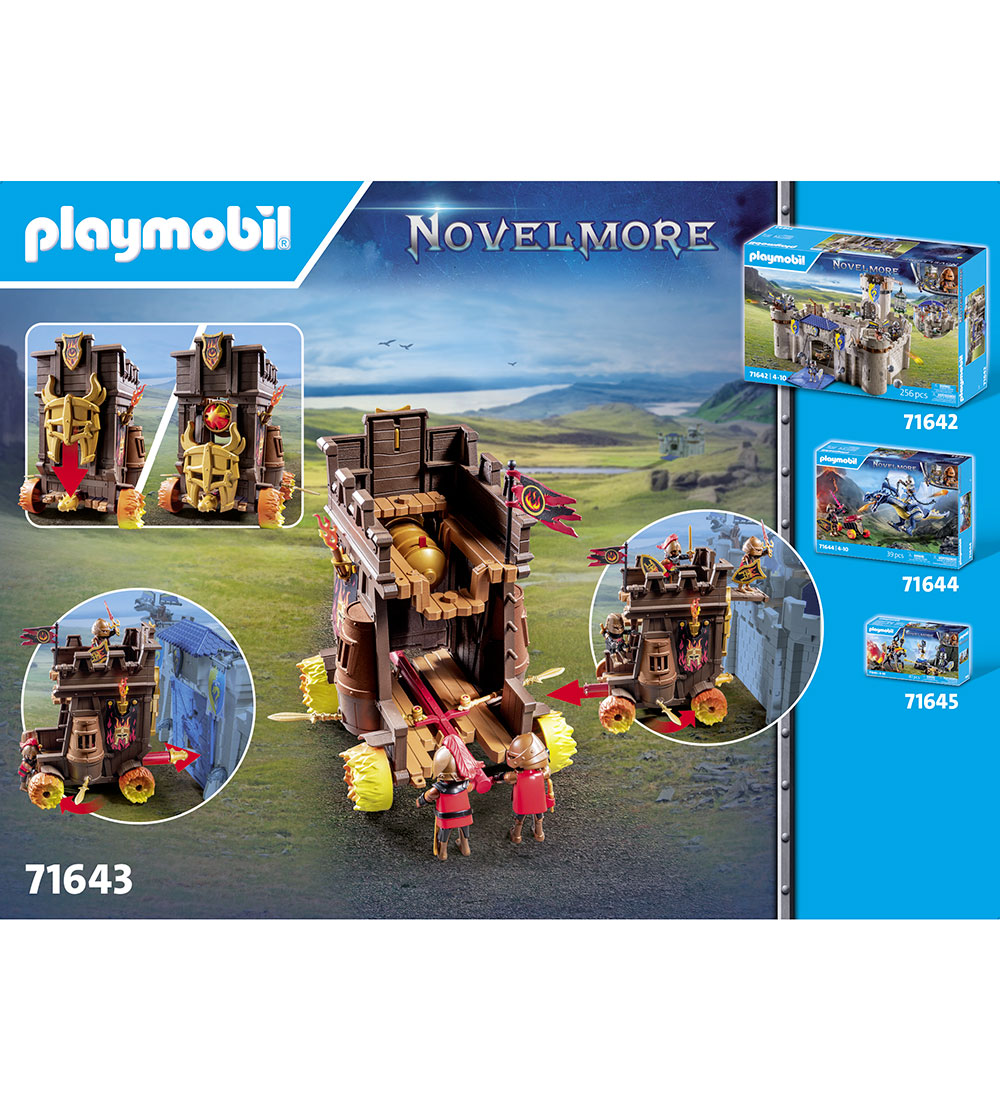Playmobil Novelmore - Angrebsvogn Med Ildkanon - 71643 - 68 Dele