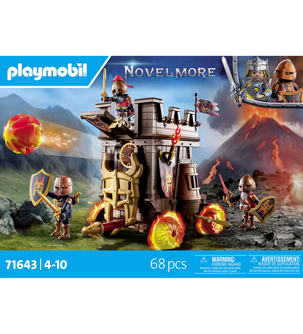 Playmobil Novelmore - Angrebsvogn Med Ildkanon - 71643 - 68 Dele