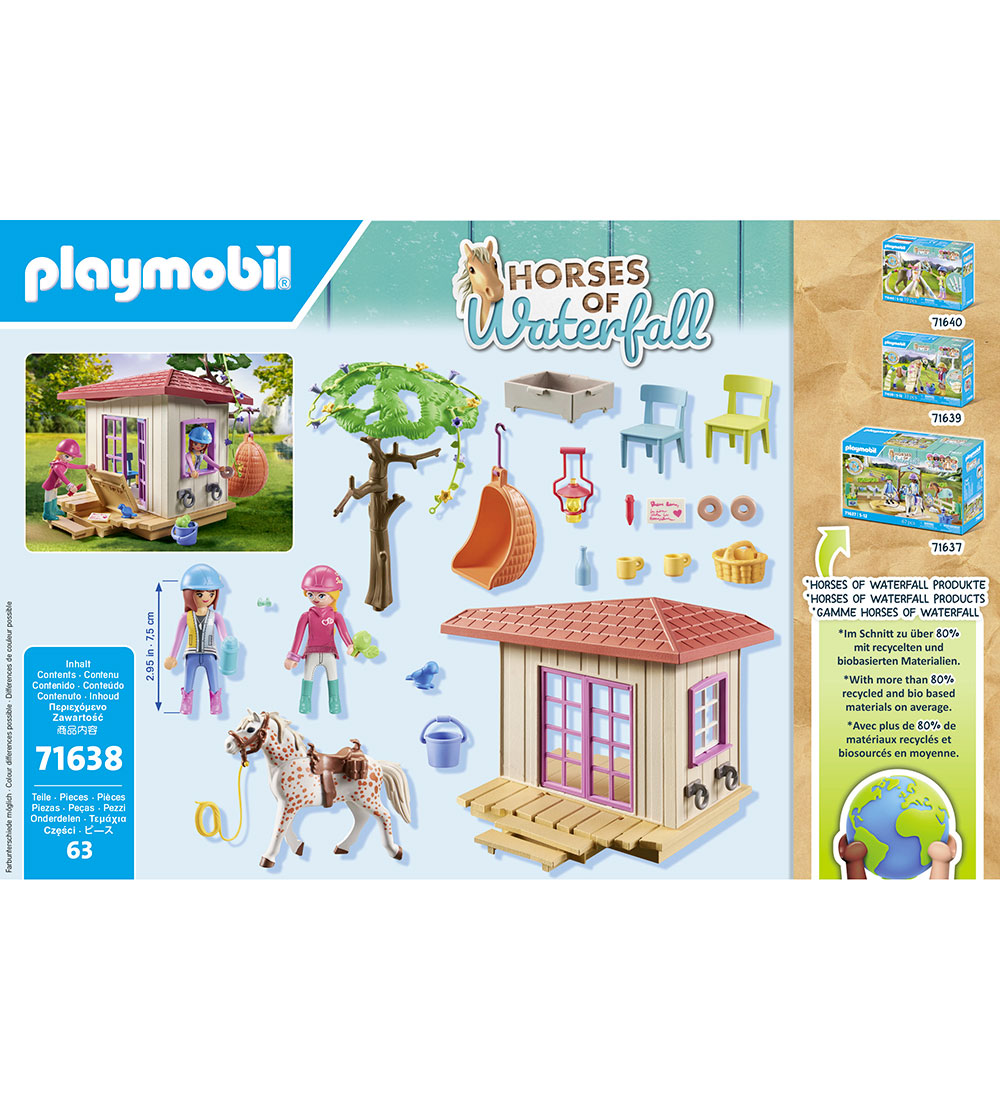 Playmobil Horses Of Waterfall - Klubhus Til Hestefans - 71638 -