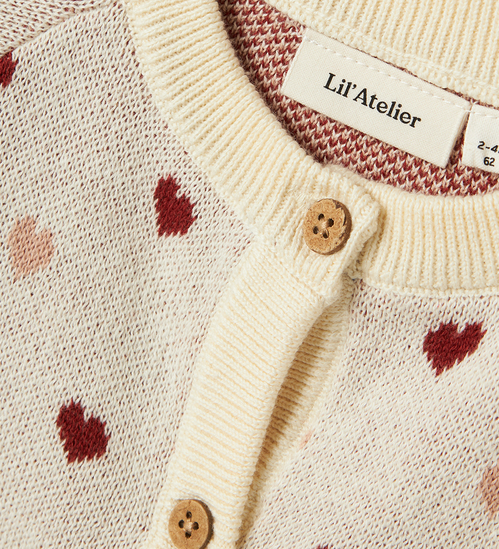 Lil Atelier Cardigan - Strik - NbfSaran - Turtledove
