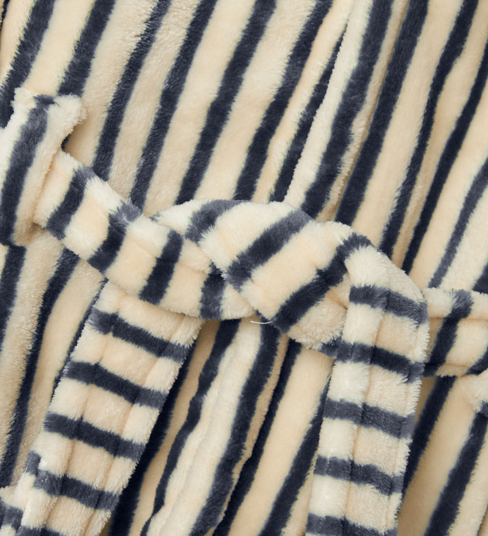 Name It Badekåbe - Velour - NmmRacer - Dark Sapphire m. Striber