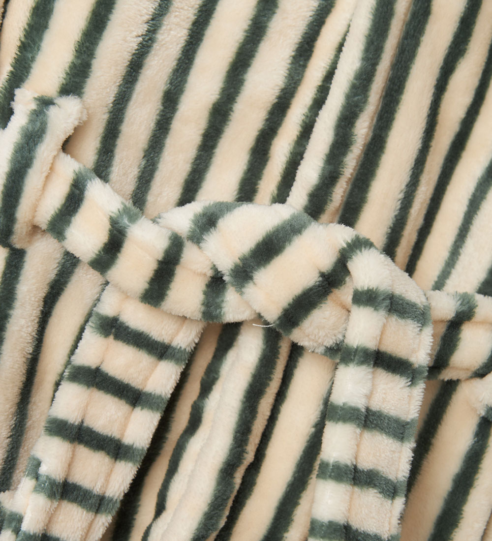 Name It Badekåbe - Velour - NmmRacer - Dark Forest m. Striber